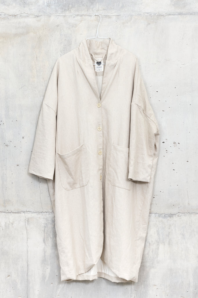 ADEM [ flow ] - 100% herringbone unisex coat