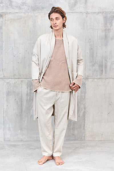 ADEM [ flow ] - 100% herringbone unisex coat